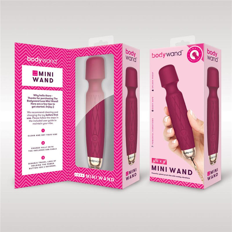 Bodywand(美國) Luxe Mini USB迷你震動棒 黑色/ 紫色/ 粉色