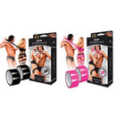 S&M Essentials(美國)Bondage Tape (2 Rolls)束縛膠帶2卷 黑色/粉色