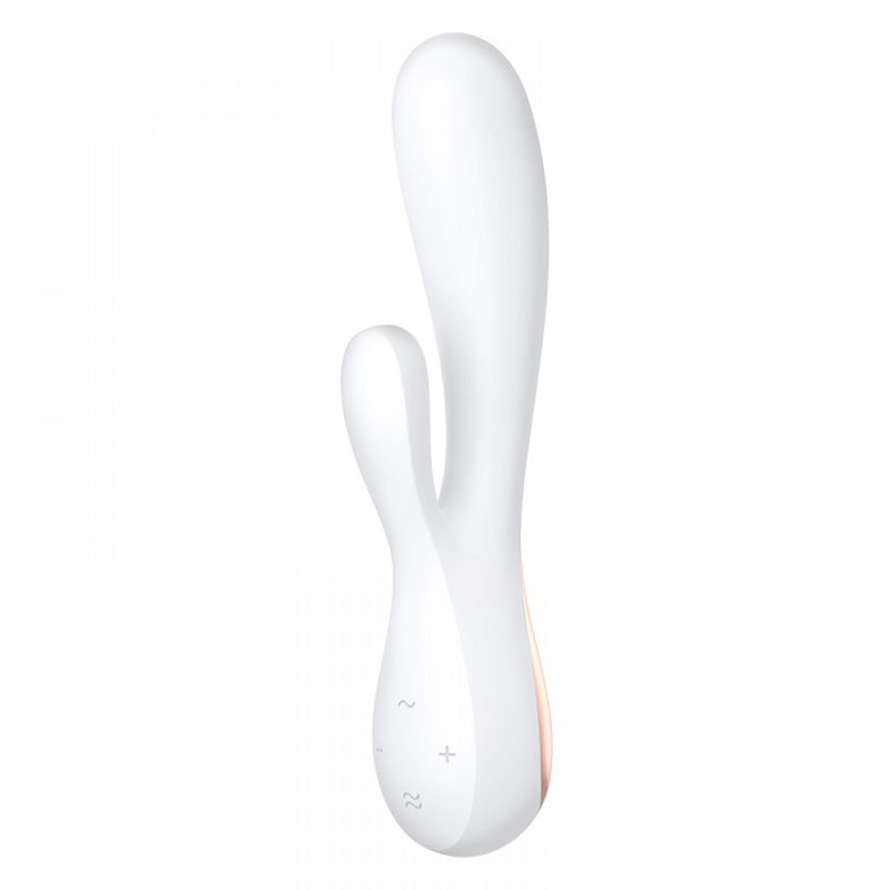 Satisfyer(德國) Mono Flex 手機遙控雙頭震動棒 玫瑰紅/白色/粉色