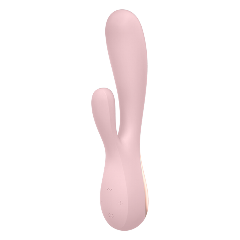 Satisfyer(德國) Mono Flex 手機遙控雙頭震動棒 玫瑰紅/白色/粉色