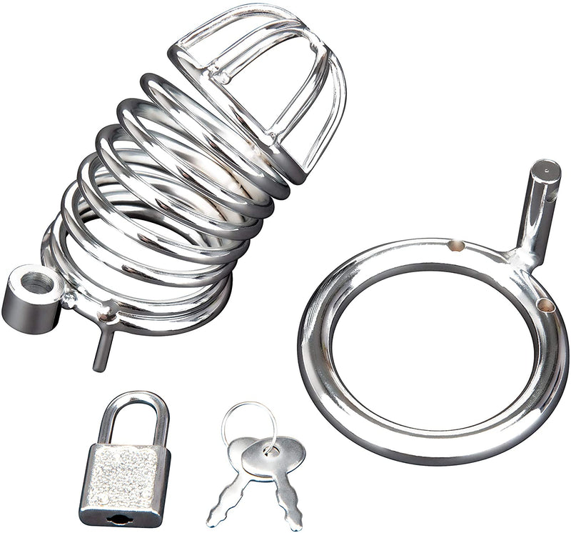 BLUE line(美國) Deluxe Chastity Cage 男用鋁合金貞操鎖 豪華 (45mm)