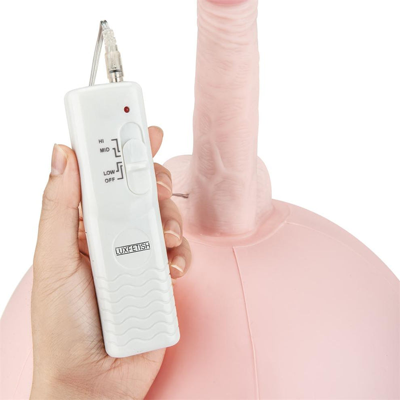 Lux Fetish(美國) Inflatable Sex Ball With Vibrating Realistic Dildo 充氣球連震動假陽具