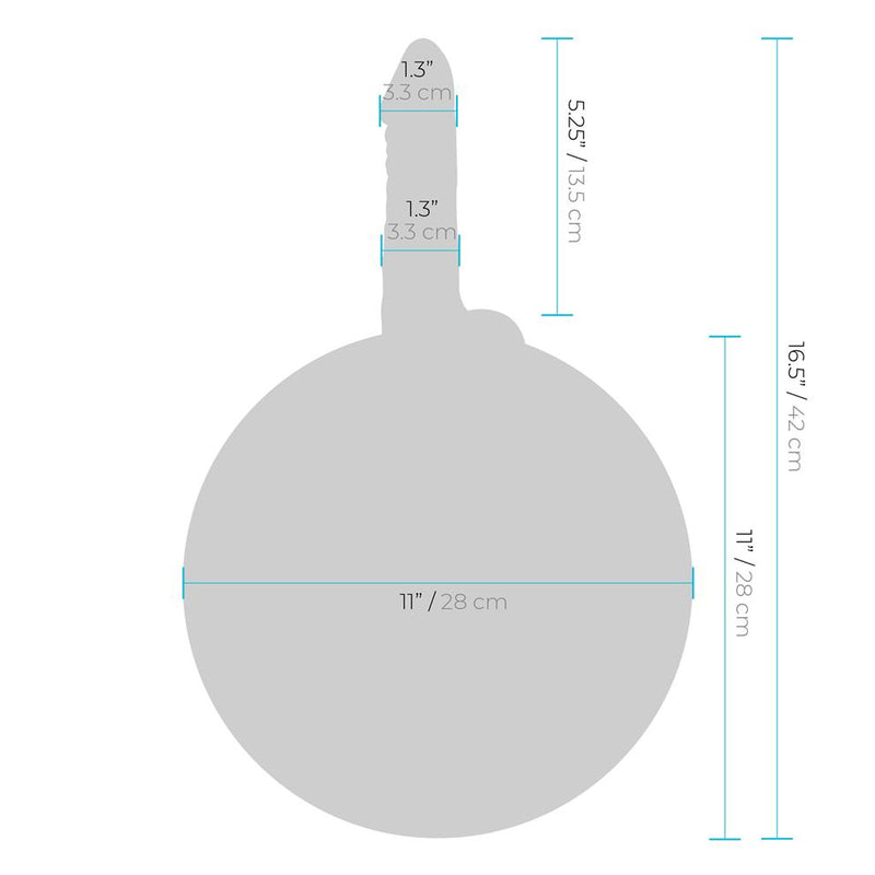 Lux Fetish(美國) Inflatable Sex Ball With Vibrating Realistic Dildo 充氣球連震動假陽具