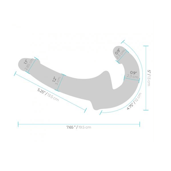 Lux Fetish(美國) Strapless Strap-On 無肩帶穿戴式雙頭假陽具