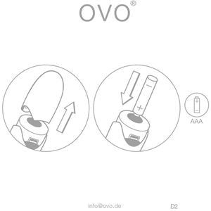 OVO D2 MINI VIBE LIGHT VIOLET WHITE 震動器