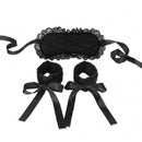 S&M Essentials(美國) Lace Cuffs And Mask Set 蕾絲手銬和眼罩