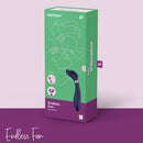 Satisfyer(德國) Endless Fun Y字型震動按摩棒 黑色/藍色/白色