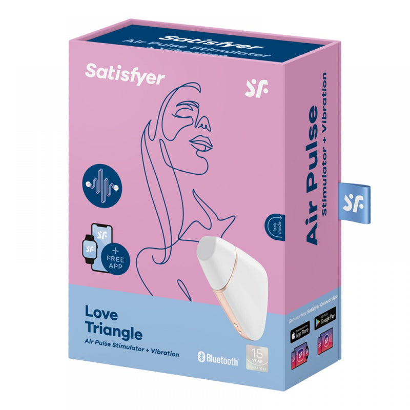 Satisfyer(德國) LOVE TRIANGLE – 吸啜器 APP控制 白色/黑色