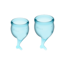 Satisfyer(德國) Feel Secure月經杯套裝 淺藍色/紫色