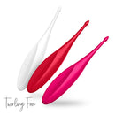 Satisfyer(德國) Twirling Fun仿指旋轉陰蒂震動棒 白色/紅色/粉色