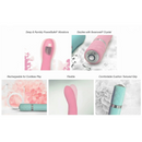 BMS Factory(加拿大) PILLOW TALK FLIRTY 施華諾水鑽迷你靜音按摩棒 - FM18plus 