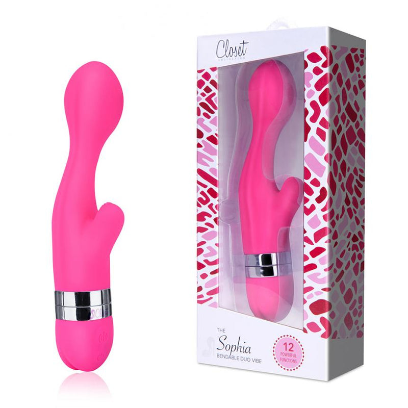 The Closet Collection Sophia Bendable Duo Vibe G點震動棒(粉紅色)