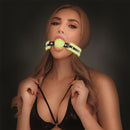 Whipsmart(美國) GID Deluxe Silicone Ball Gag 螢光矽膠口塞球